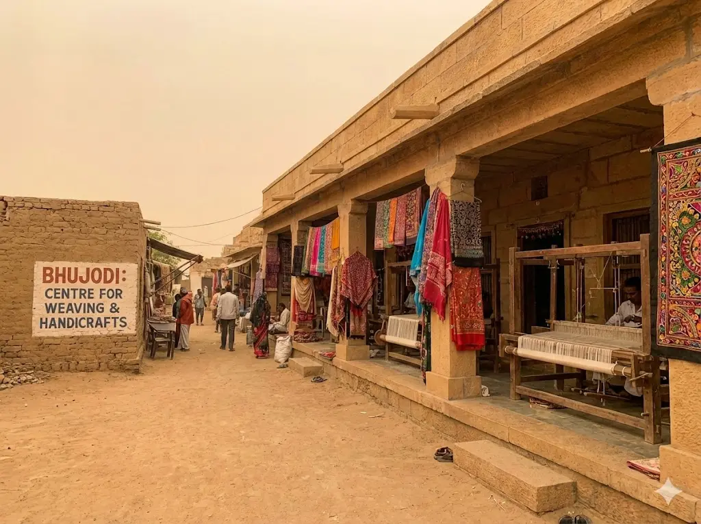 Bhuj city, capital of Kutch district in Gujarat India