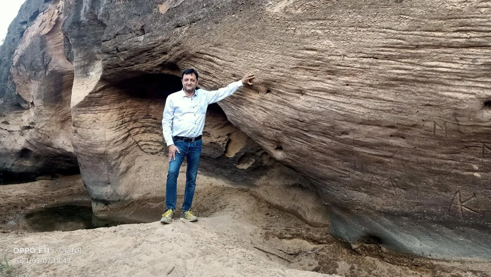 Golden sand dunes in Kutch Gujarat
