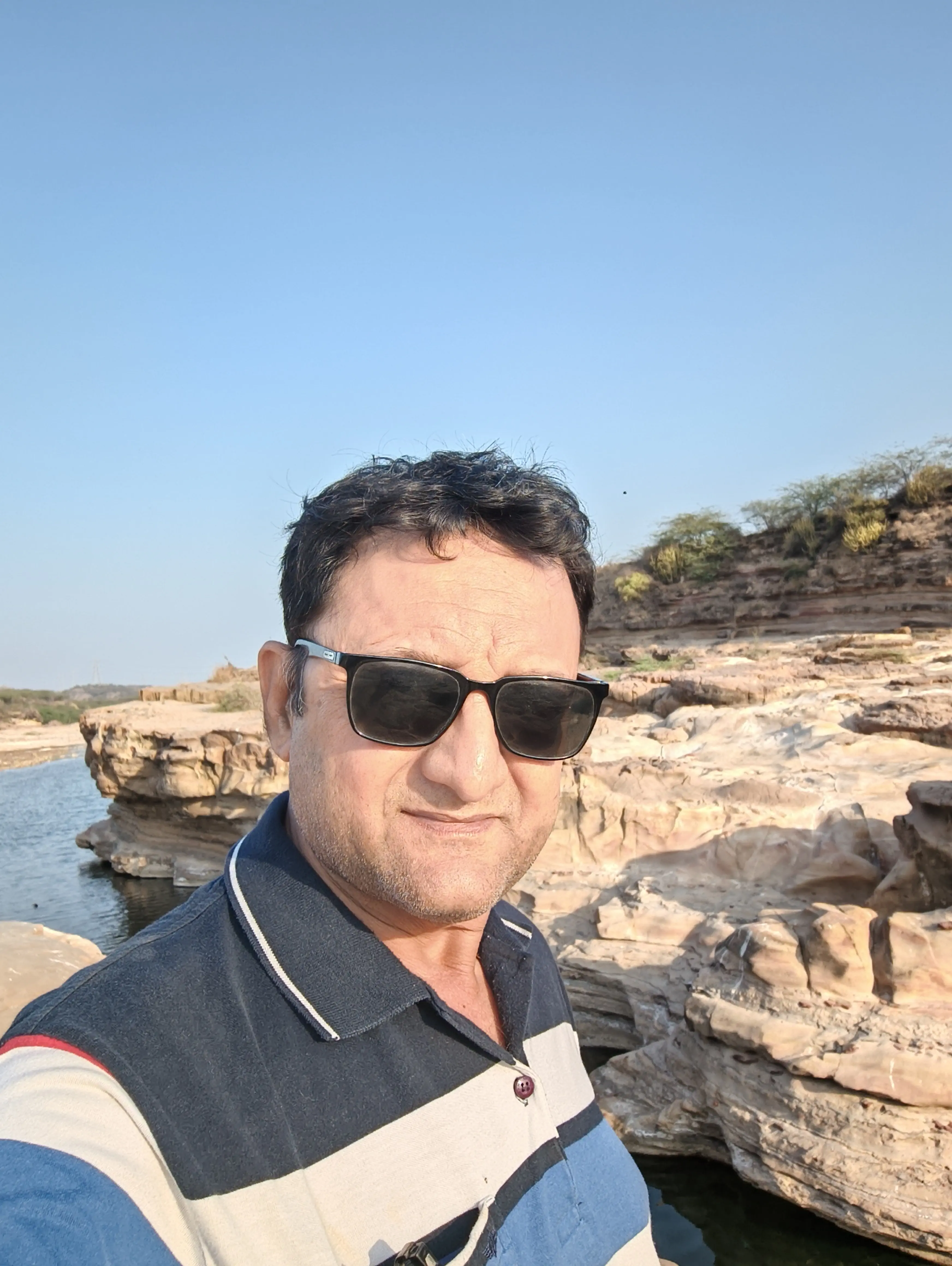 Colorful Rock Layers in Kutch Gujarat