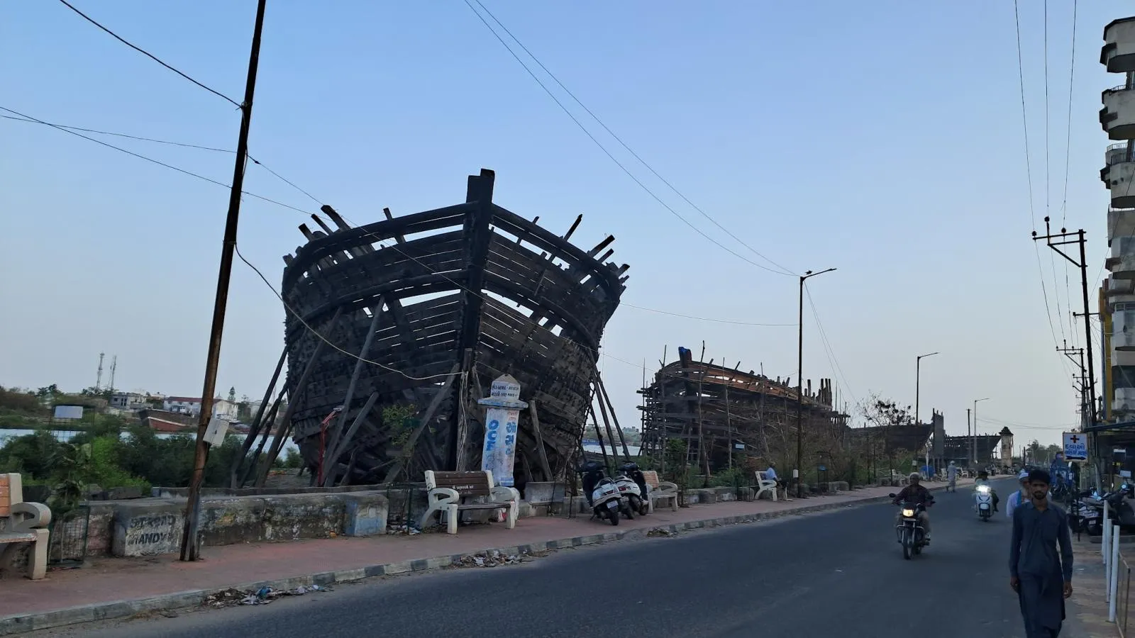 Traditional wooden shipbuilding yard in Mandvi, Kutch heritage craft