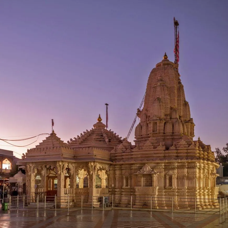 Pilgrims at the Temple in Kutch Gujarat