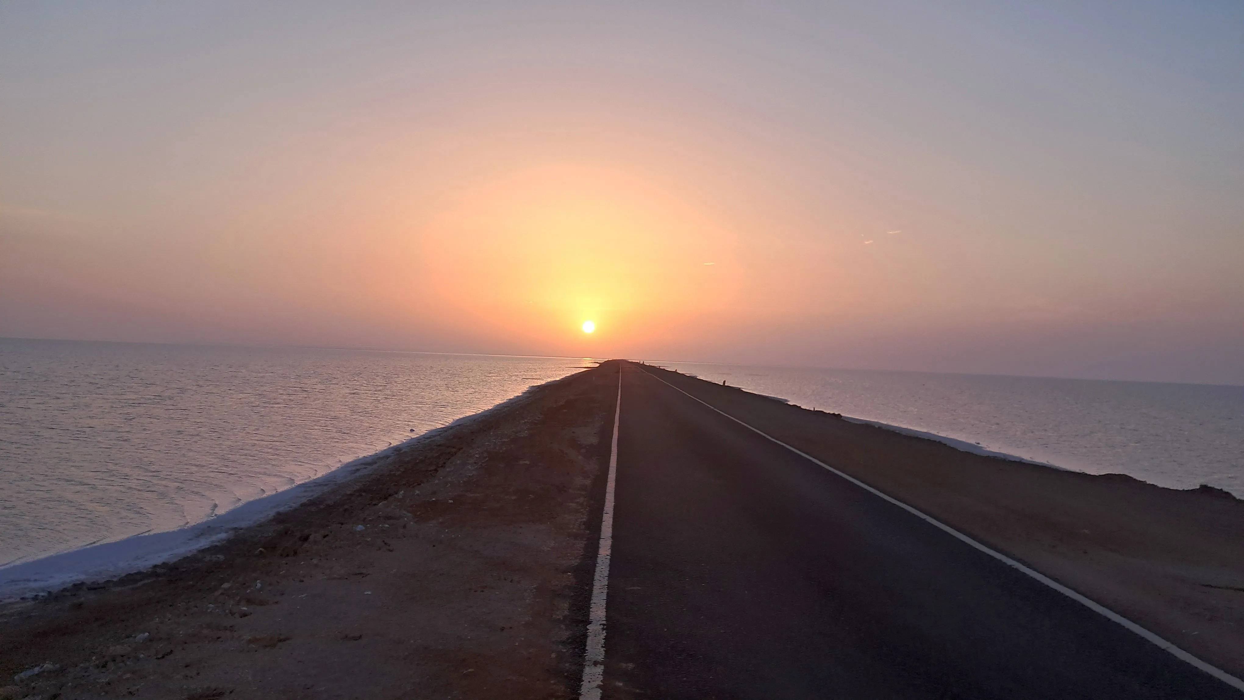 Sunset Reflections on the Road to Heaven Kutch