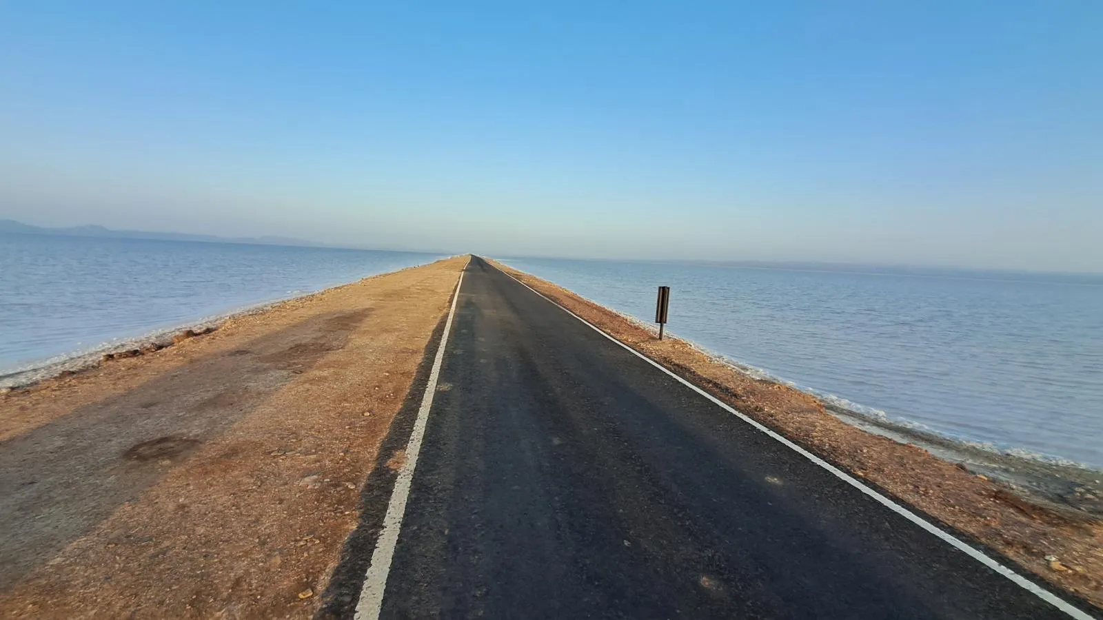 Flamingos near the Road to Heaven Kutch Gujarat